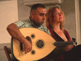 Susanne Ansorg mit Oud-Spieler